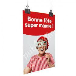 A89- Affiche bonne Fête Super Mamie