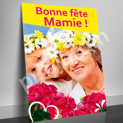 A25- Affiche Bonne Fête Mamie