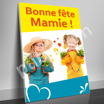 A26- Affiche Bonne Fête Mamie - Enfants