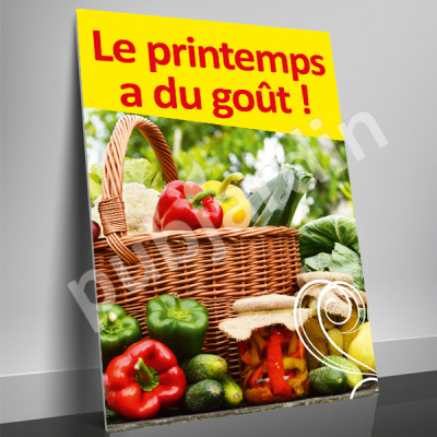 A50- Affiche le Printemps a du Goût - Jaune