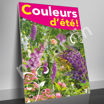 A55- Affiche Couleurs d'été