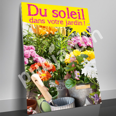 A57- Affiche du soleil dans votre jardin