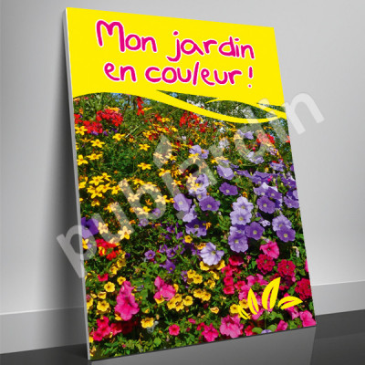 A76- Affiche fleurs été