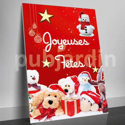 A9- Affiche joyeuses Fêtes