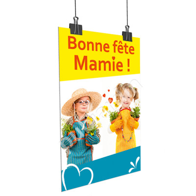 A26- Affiche Bonne Fête Mamie - Enfants