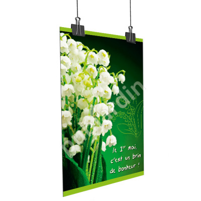 A33- Affiche 1er mai muguet