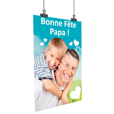 A46- Affiche Bonne Fête Papa - Garçon