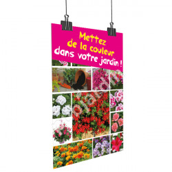 A69- Affiche de la couleurs dans votre jardin