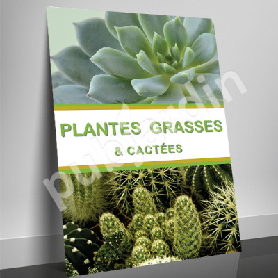 A84- Affiche Plantes grasses et cactées