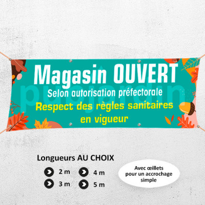 C56-Banderole Magasin ouvert