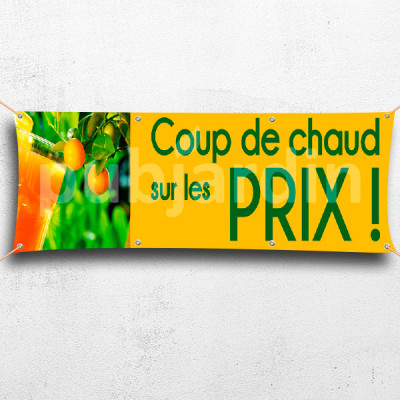 C282- Banderole Coup de chaud sur les prix