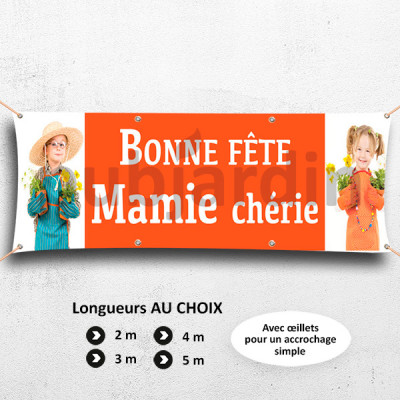 C01-Banderole Bonne Fête Mamie chérie