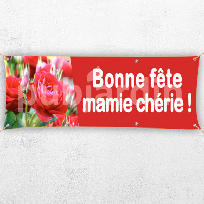 C66-Banderole Bonne Fête Mamie Chérie