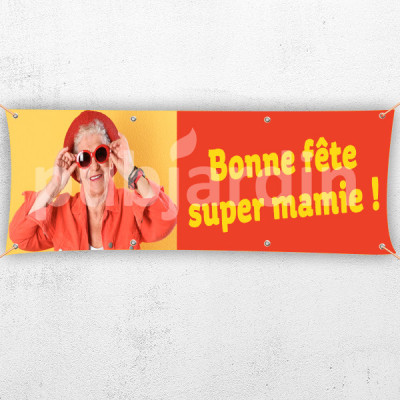 C60-Banderole Bonne Fête Super Mamie