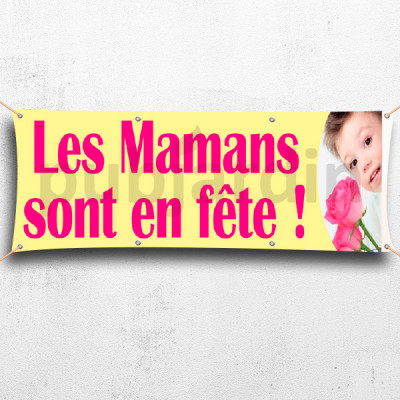 C38-Banderoles Mamans sont en Fête