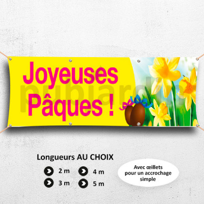 C42-Joyeuses Pâques - jaune