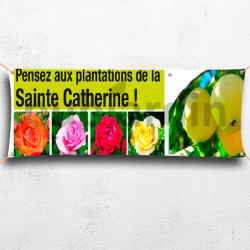 C35-Banderole Pensez aux plantations de la Sainte Catherine