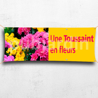 C14- Banderole Une Toussaint en fleurs