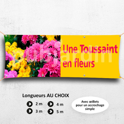 C14- Banderole Une Toussaint en fleurs