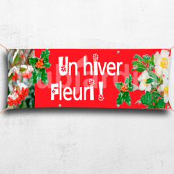 C11-Banderole un hiver fleuri