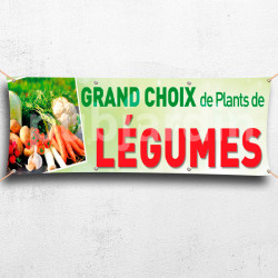 C17-Banderole Grand choix de Plants de Légumes