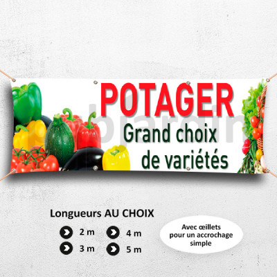 C24-Banderole Potager grand choix de variétés