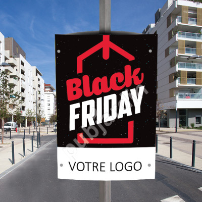 CP10- Cache poteau Black Friday personnalisé