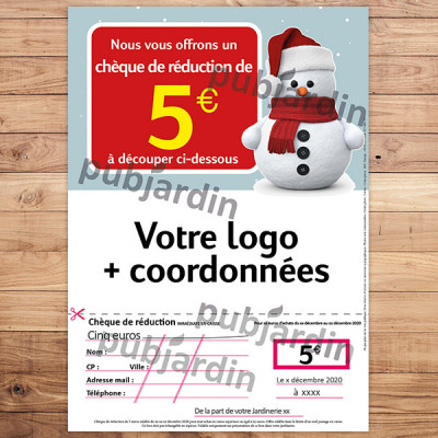 F4- Flyer chèque de réduction Noël