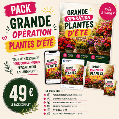 Pack Communication Opération plantes d'été