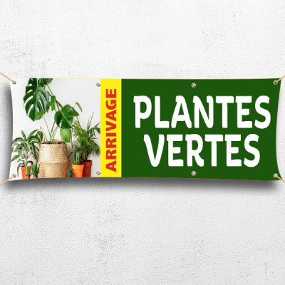 C79-Banderole arrivage plantes vertes