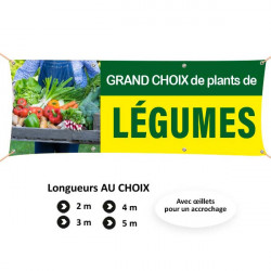 C109 - Bâche Grand choix de plants de légumes