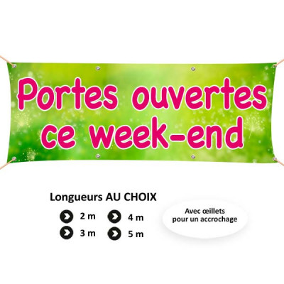 C101 - banderole Portes ouvertes ce week-end