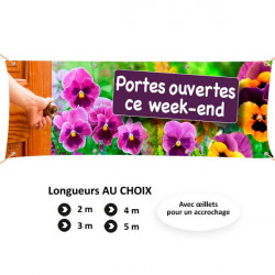 C102 - bâche Portes ouvertes ce week-end