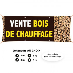 C87- Banderole vente de bois de chauffage