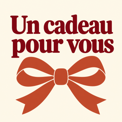 Étiquettes en rouleau Un cadeau pour vous — Ruban