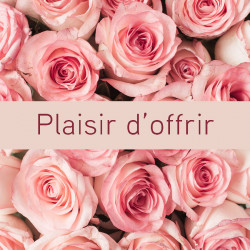 R10-Etiquettes Roses plaisir d'offrir