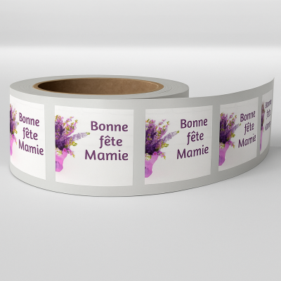 R18-Etiquette Bonne fête Mamie