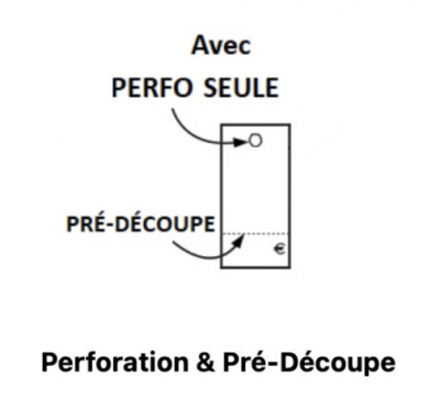 Etiquettes prix détachables 35 x 50 mm