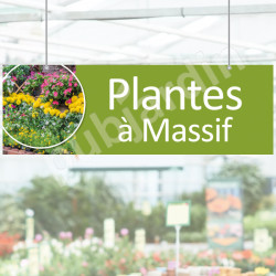 P20-Panneau signalétique plantes à massif