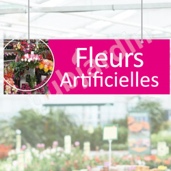 P28- Panneau rayon fleurs artificielles